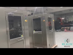 Gmp Cargo Cleanroom Air Shower Απαλλαγμένος από σκόνη 380V 3P 60Hz με γρήγορη πόρτα κυλίνδρων